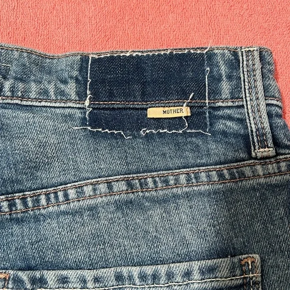 🛼MOTHER The Ditcher Heel blue jeans size 25 GUC - Picture 11 of 16